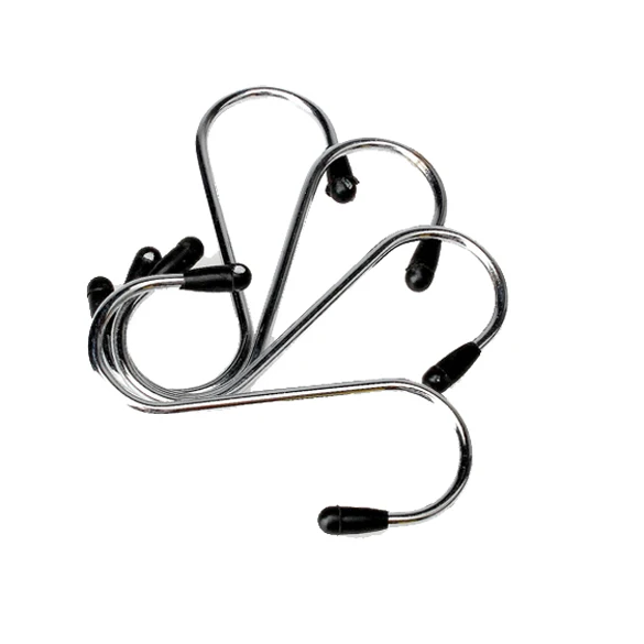 

New 4 Pcs Utility Stainless Steel Hooks Set S Shape Type Design Home Clothes Hanging Tool WXV Sale