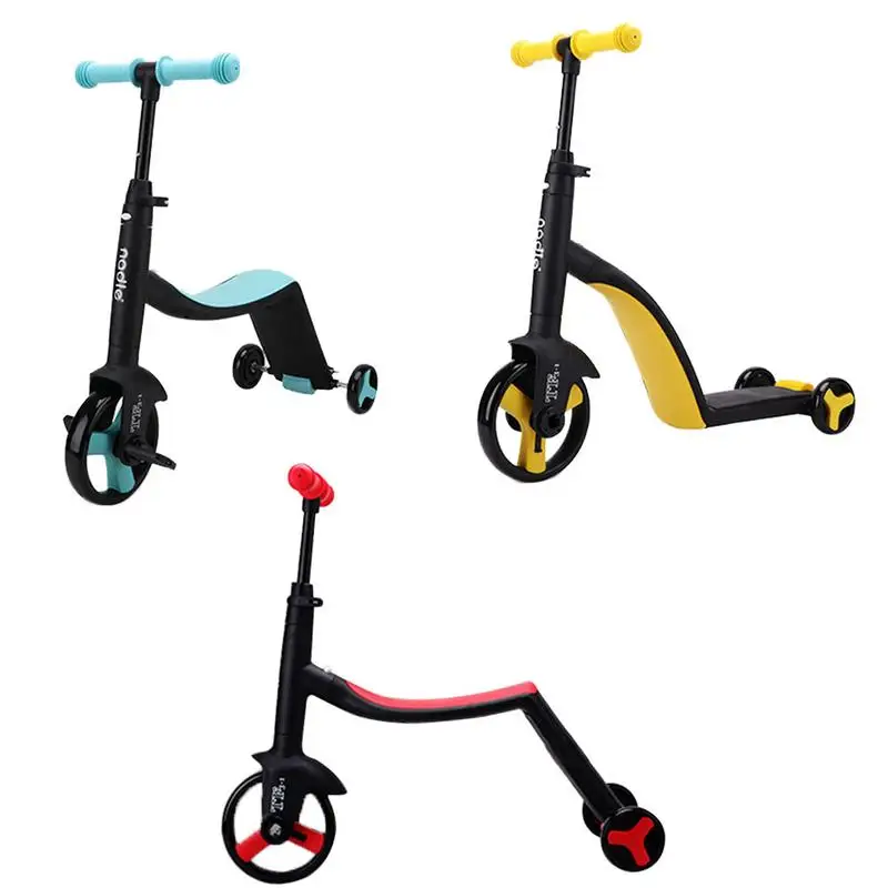 

Multifunction 3-in-1 Scooter For Children Adjustable Multi-Color Scooter Bicycle For Nadle Children's Walker