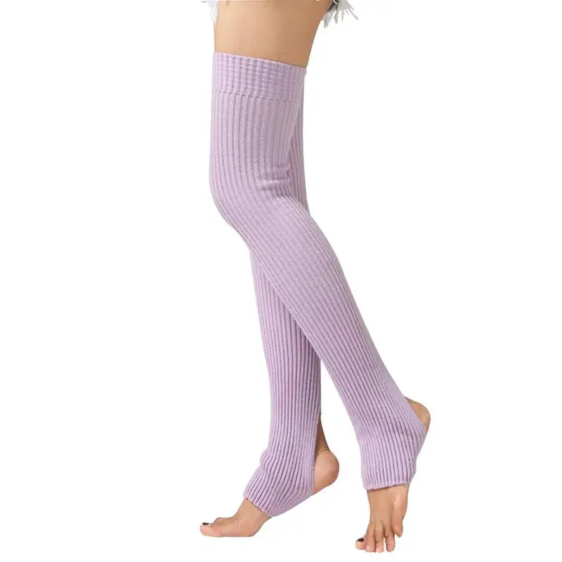 

Yoga Socks For Pilates 75cm Women Girls Knee High Leg Warmers For Dance Latin Ballet Party Club Acrylic Wool Legwarmer Stretch