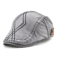 Мужская и женская хлопковая шляпа Newsboy Vinage берет Кепка Утконос козырек Boina плоская кепка s мужские Регулируемые фуражки классические Фуражки