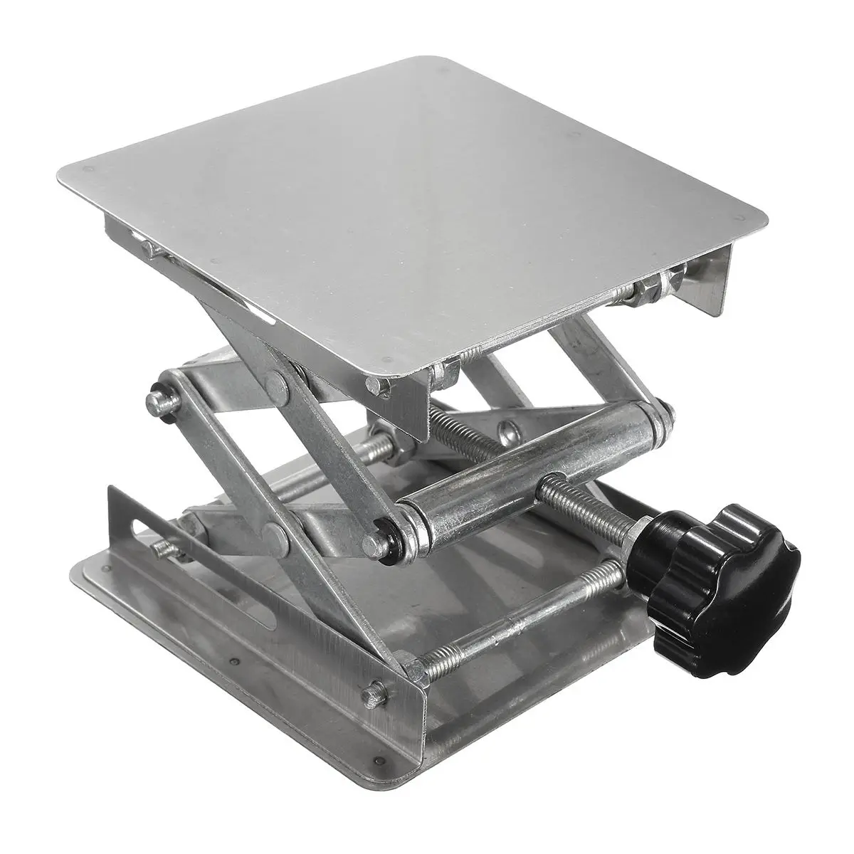

100*100mm Stainless steel Land Stand Lift Laboratory Lifting Platform Equipment 4''X4'' Office Lab Supplies