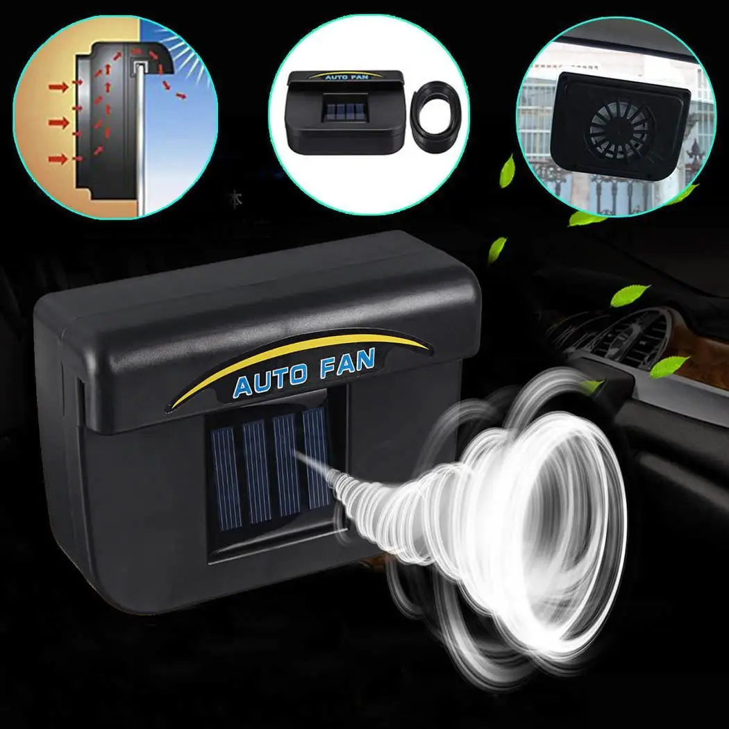 

General Car Exhaust Fan Auto Solar Exhaust Fan Lowering Temperature Car Cooler for Truck Car Accessories Styling