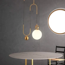 Modern LED Pendant Lamp Metal LED Pendant Light Lighting Dining Room Bar Bedroom Lounge Lifting Glass Ball Hanging Lamp Fixtures modern led oval egg glass ball pendant light 90 265v clear glass led suspension lamp bar dining room hanging light