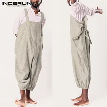 Ковбойские мужские комбинезоны в стиле хип-хоп, комбинезоны, женские комбинезоны в полоску, широкие штаны, комбинезон, повседневные мешковатые брюки, мужские комбинезоны, Hombre