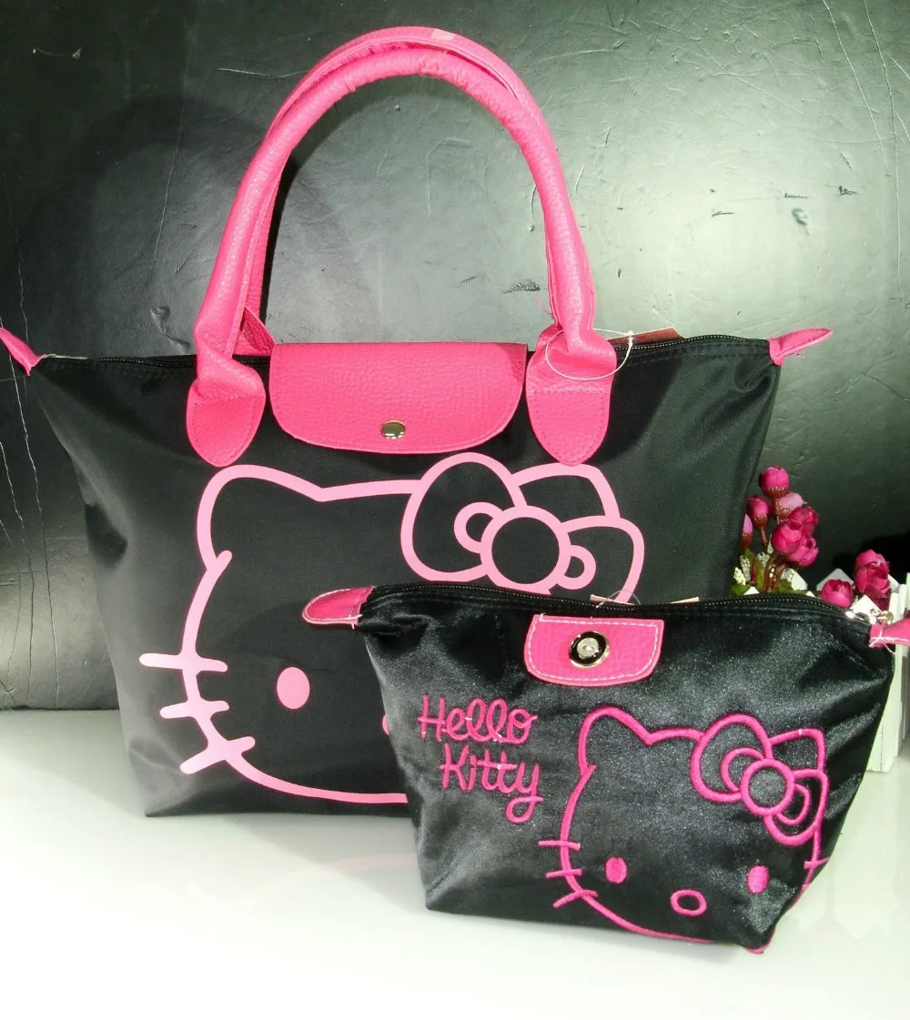 NEW HELLO KITTY BAG PURSE WITH MAKE UP BAG YE 2244B|bag purse|hello ...