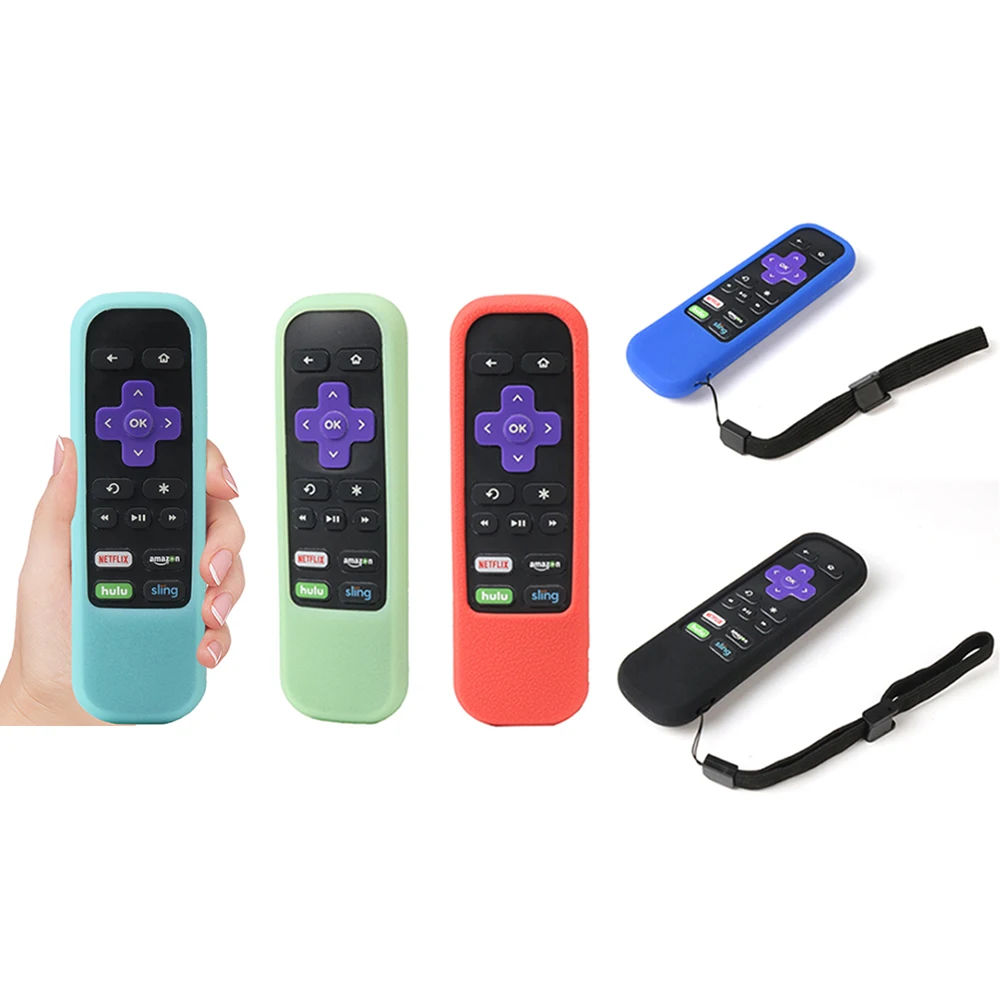 Пульт дистанционного Управление Чехлы для ROKU U1 ТВ поле Enhanced Remote Управление Мягкий силиконовый чехол рукав защитная оболочка дело