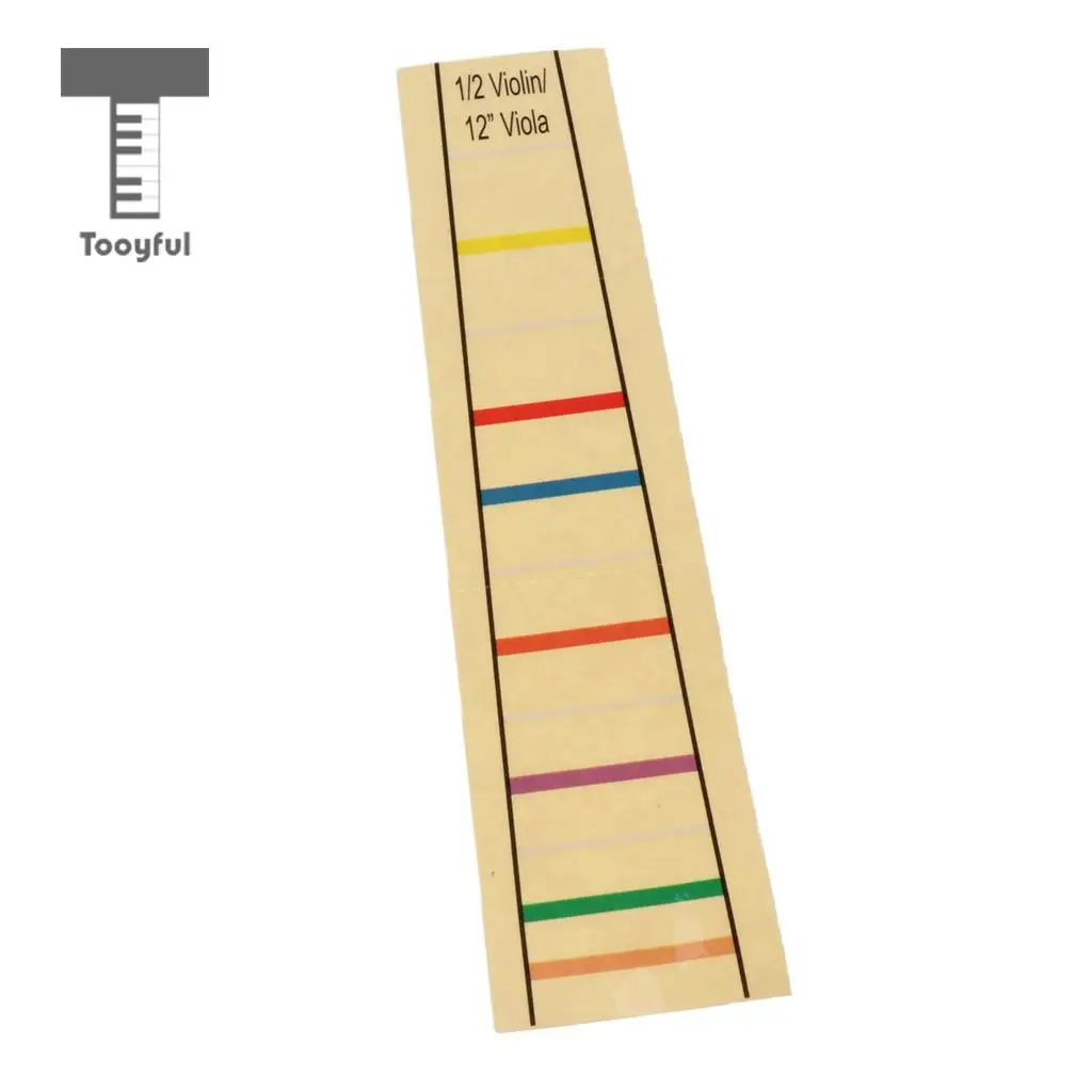 Tooyful Paper Viola Violin Fret Finger Sticker Label Position Marker for Beginner Students Practicing Learning Accessory