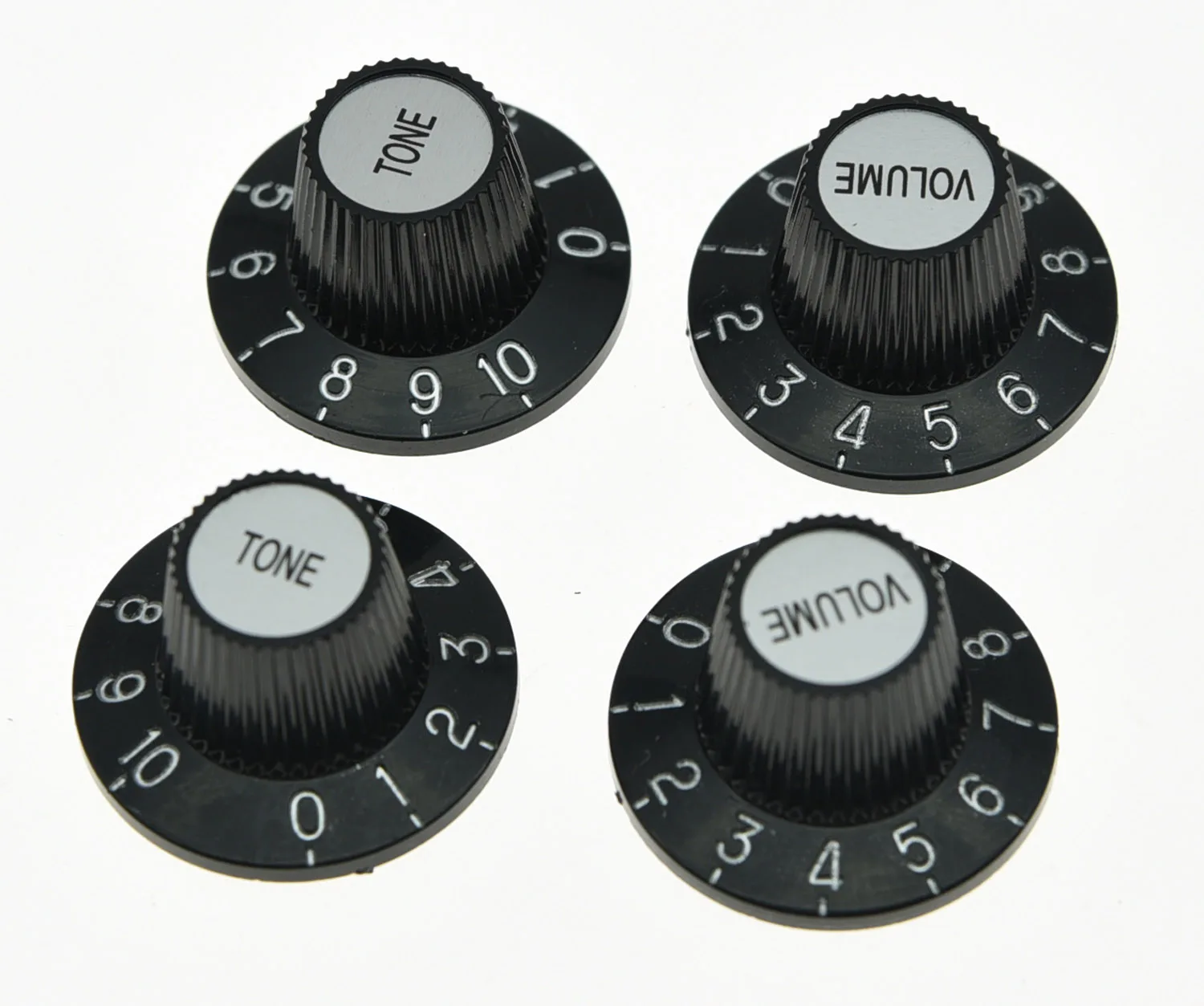 

KAISH 4x Silver Guitar Witch Hat Knobs Fits For Les Paul Epiphone SG