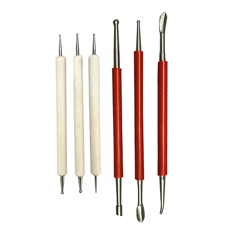 6pcs/set Pottery Ceramic Carving Sculpting Tools Double Head Knife Indentation Tool Clay Sculpture Molding | Игрушки и хобби
