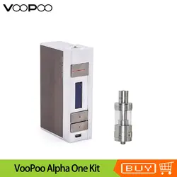 Оригинальный VooPoo Alpha One mod Kit 222 Вт TC поле с Sub Ом танк 5 мл ёмкость электронная сигарета комплект гена чип Vape