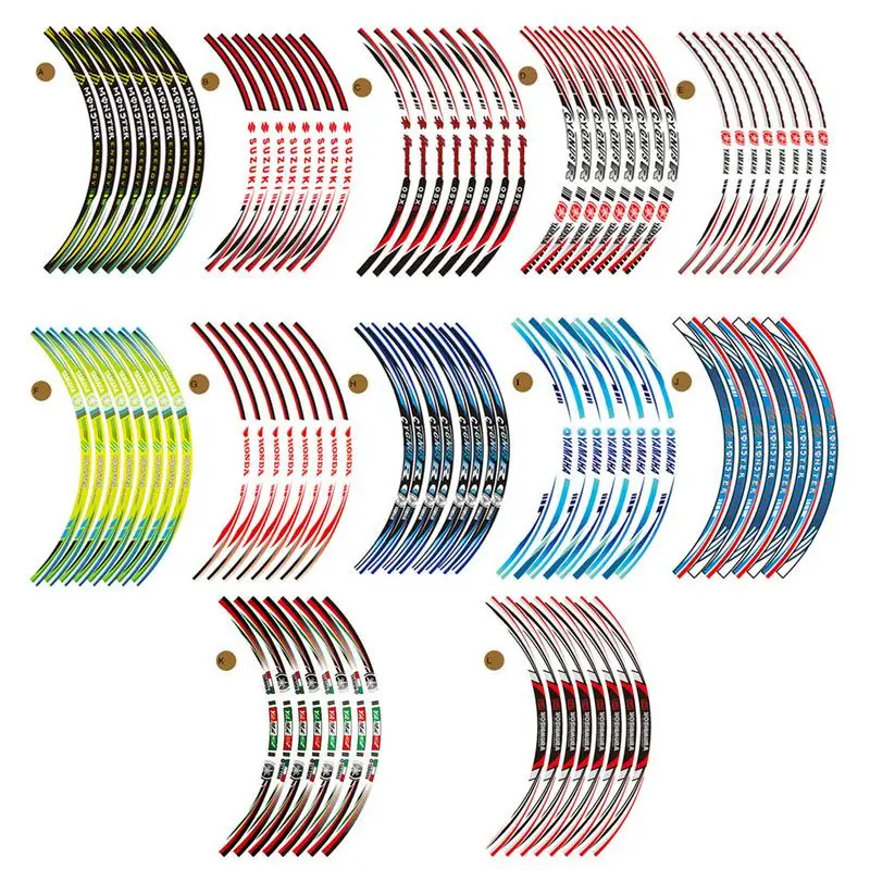 

18 Inch Reflective Wheel Hub Sticker Automobile Motorcycle Steel Wheel Sunscreen Waterproof Reflective Sticker Wheel Decoration