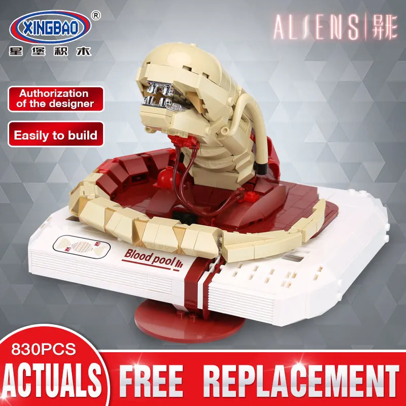 

Xingbao 04002 830Pcs Genuine Creative Movie MOC Series The New Alien Set Children Educational Building Blocks Bricks Toys Model