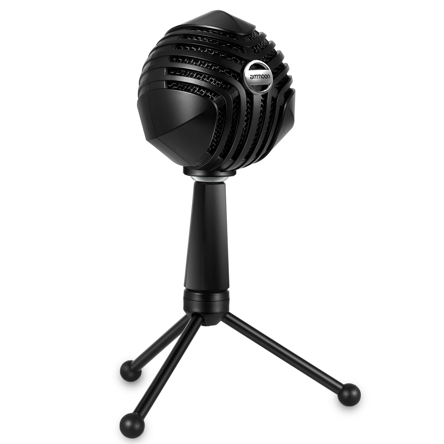 ammoon GM 888 USB Condenser Microphone Ball shaped Mic with Desktop