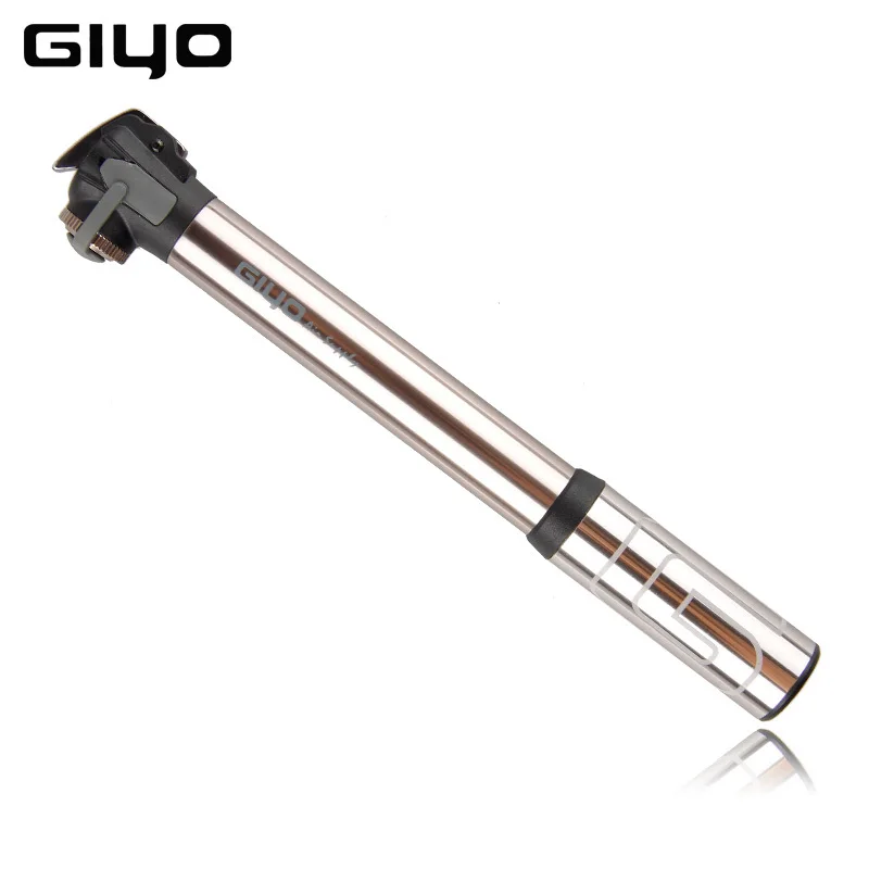 

2019 Giyo Brand Bike Pump Portable Mini Air Pump Presta Schrader Valves Bicycle Alloy Pumps Air Inflator Tire Cycling Pump