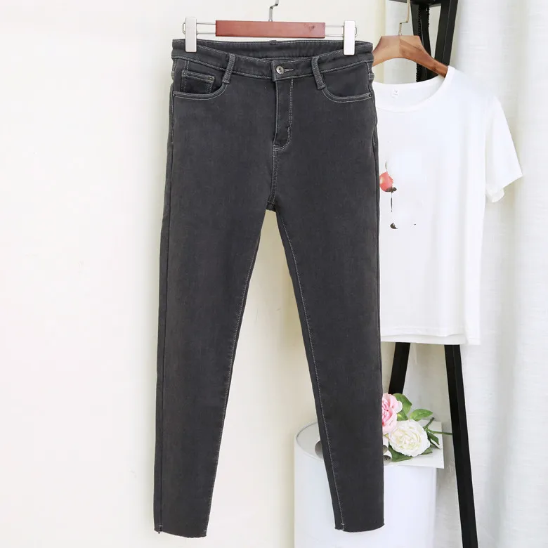 

Spring Summer Jeans Women Casual High Waist Denim Pants Elastic Skinny Pencil Stretch Female Trousers Plus Size 5XL