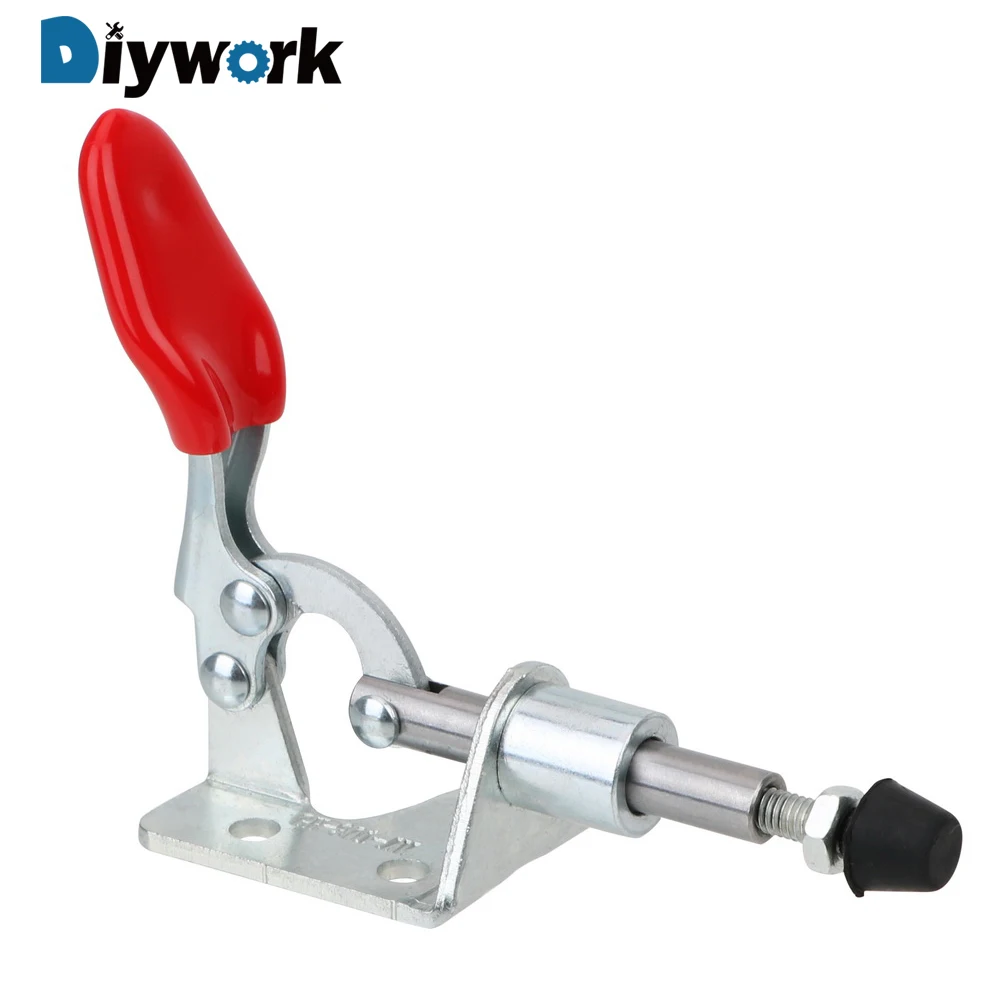 

DIYWORK 50KG Quick Release Hand Tool Quick Positioning Fixture Toggle Clamp Anti-Slip Push Pull Type Push-pull Clamp