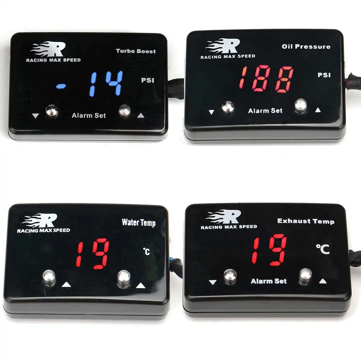 

Mini LED Digital Display Car Exhaust Temp Gauge With Sensor DC12V Plastic+Metal Exhaust Temperature Gas EGT EXT Temp Gauge