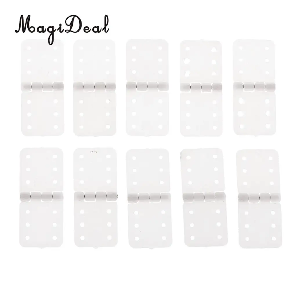 10 Quality Plastic Pinned Hinges for RC Aircraft Hobby Model Plane Accessories