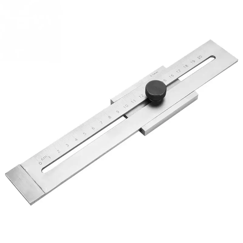 0 200mm Sliding Gauge Measuring Ruler Industrial High Accuracy Marker