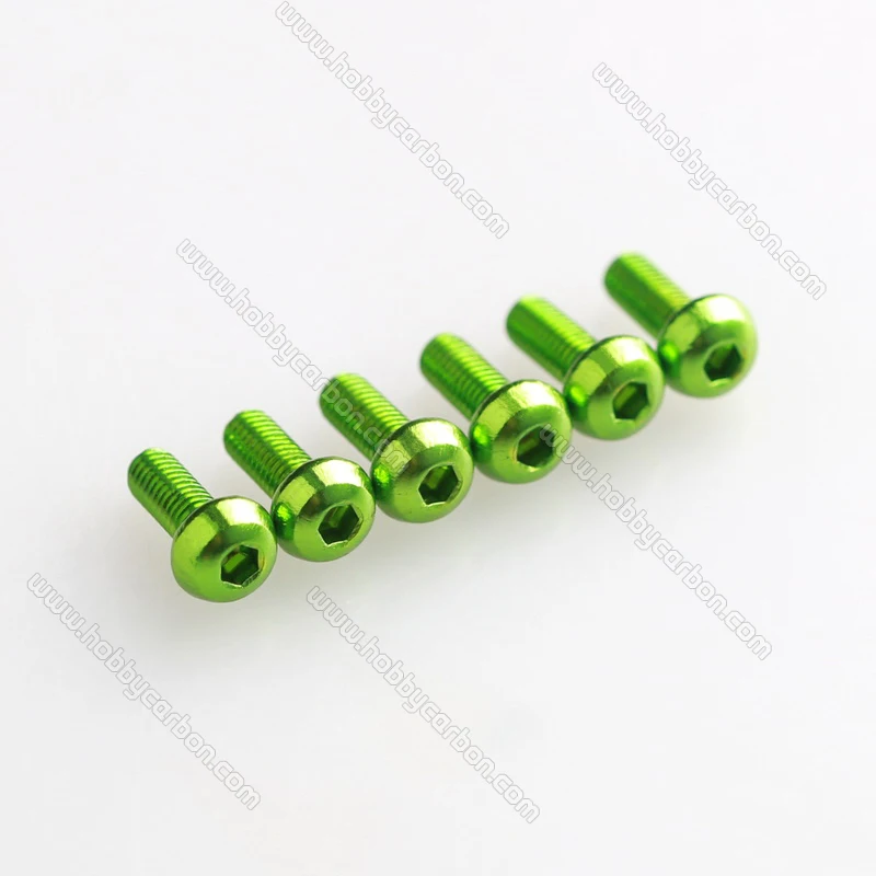 

Free shipping M3x18mm 6061 Aluminum Button Hex head Screw for drone fpv rc toys 50pcs/lot