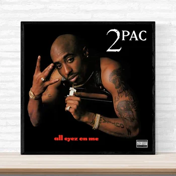 

2PAC All Eyez on Me Music Album Cover Poster Print on Canvas Wall Art Home Decor No Frame