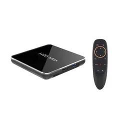 Android 8,1 Amlogic S905X2 Smart Tv Box Lpddr4 4G 2,4 ГГц и 5 ГГц Wifi Bluetooth 4K 3D телеприставка с голосовым управлением Google