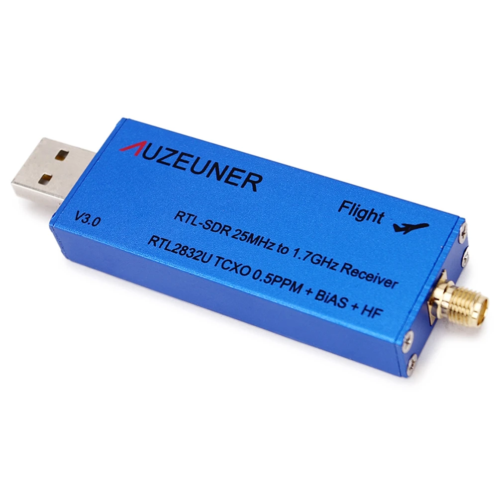 

25MHz - 1760MHz software radio Receiver RTL-SDR RTL2832U R828 TCXO DAB Receiver