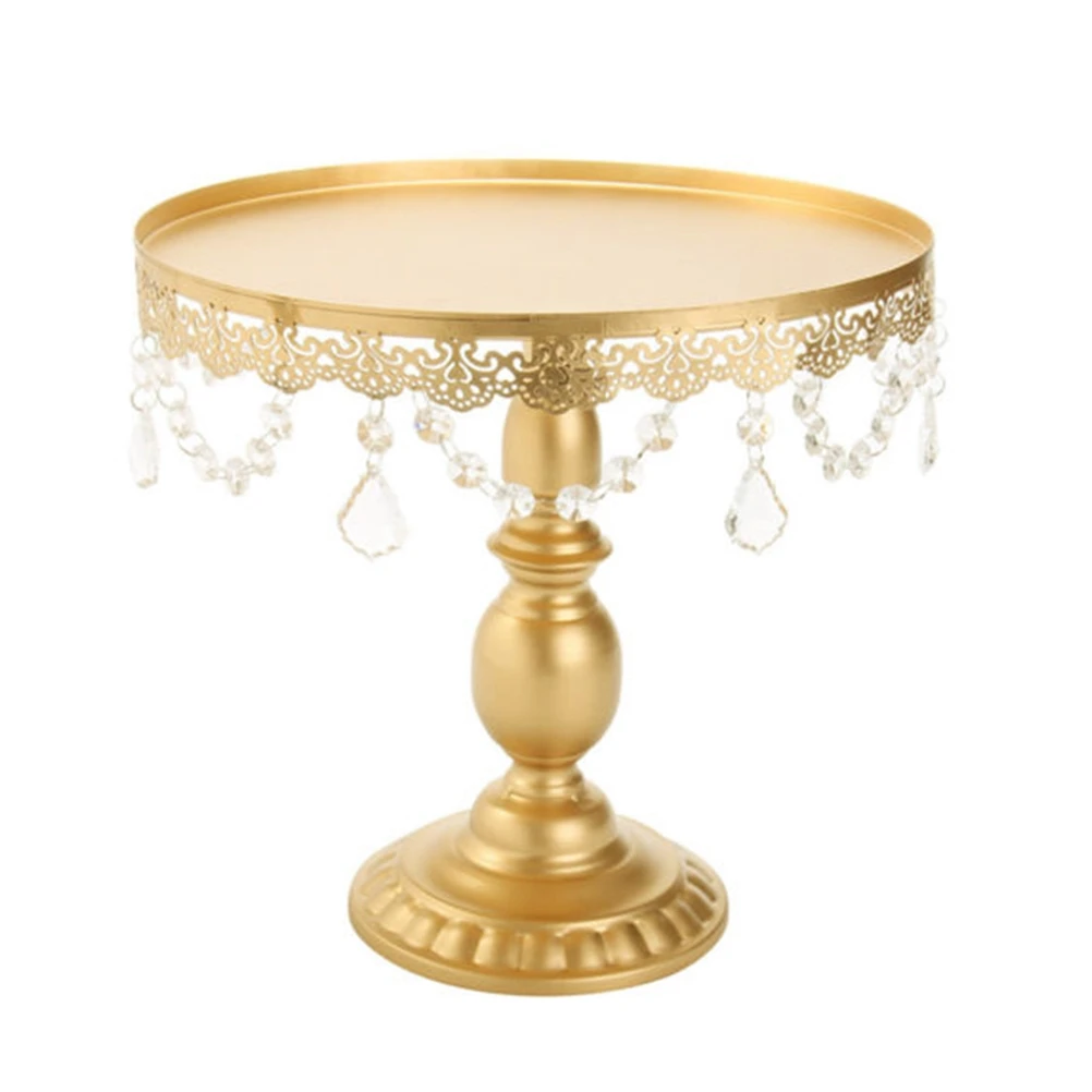 

Tron Crystal Stand Wedding Stand Cake Stand Round Wedding Birthday Party Dessert Cupcake Pedestal Display Plate
