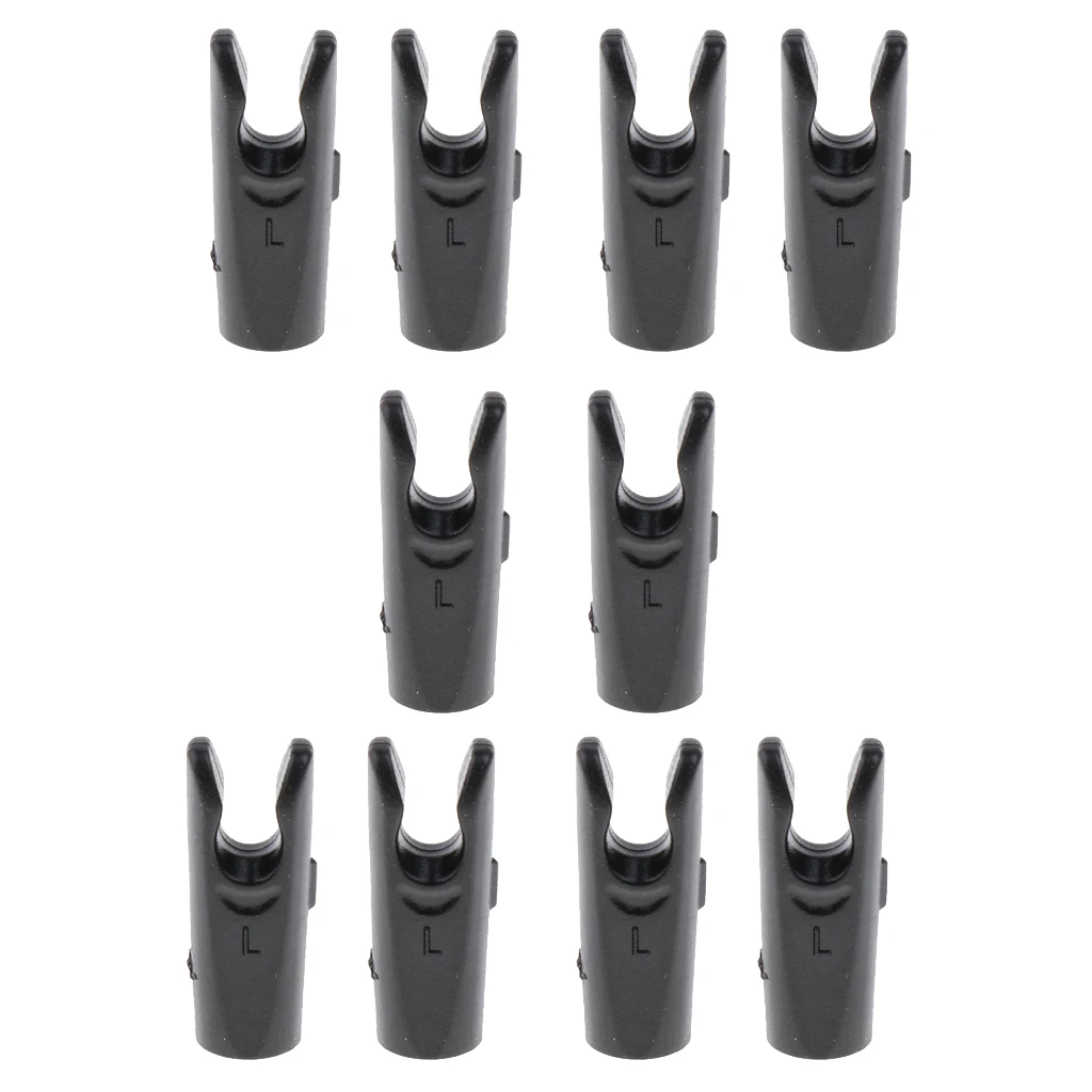 

MagiDeal Set of 10 pcs PLASTIC ARROW SHAFT TAILS Archery Nock / Compound Bow Hunting Compound Bow Hunting