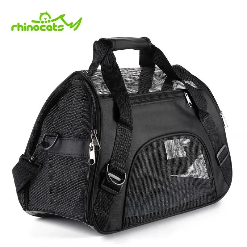 Comprar Transporte de mascotas para perros gatos bolsa de transporte de viaje transpirable bolsa de transporte Sling mochila Pomeranian Chihuahua pequeñas carteras con animales