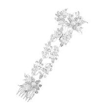 1 шт. свадебный гребень элегантные красивые настоящий жемчуг свадебный гребень нежные свадебные украшения для головы сплав Свадебный гребень свадебный гребень