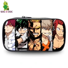 Boku No Hero Academia กระเป๋าเครื่องสำอางค์ Deku/Shoto/Bakugou กล่องดินสอสำหรับวัยรุ่นเด็กหญิงเด็กโรง(China)