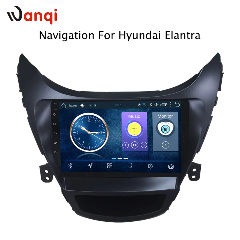 Excellent 9 inch Android 8.1 car dvd gps navigation For Hyundai Elantra 2011-2014 Korea Version multimedia system 0