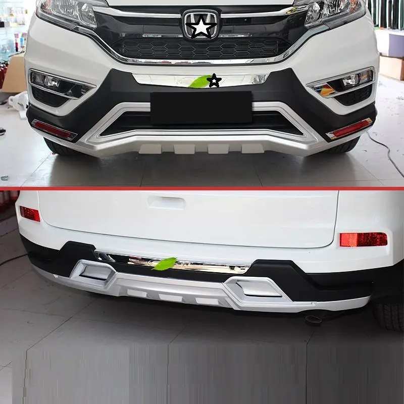 Auto automoción molduras Protector partes exteriores ajuste frontal difusor trasero labios coche parachoques 12 13 14 15 16 para Honda CRV
