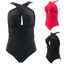 Hirigin горячая Распродажа сплошной бандажный пуш-ап сексуальный облегающий бразильский Монокини бикини женский купальник купальный костюм