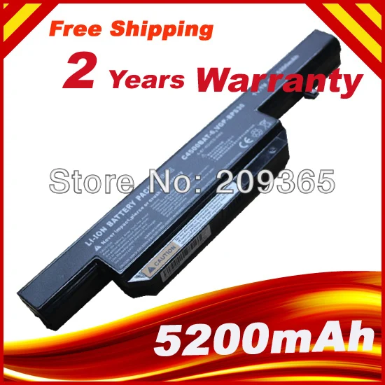 HSW 6 ячеек 4400mAh аккумулятор для ноутбука Clevo C4500 C4500Q C4501 C4505 W150 | Компьютеры и офис