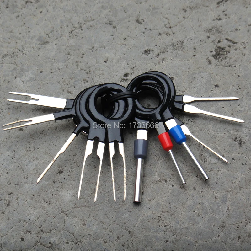 

11PCS Car Terminal Removal Tool Wiring Connector Extractor Puller Release Pin For Chevrolet Ford Honda Jeep Nissan