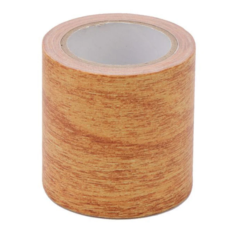 

Mayitr 5M/Roll Woodgrain Realistic Repair Adhesive Tape Furniture Adhesive Sealers Tape