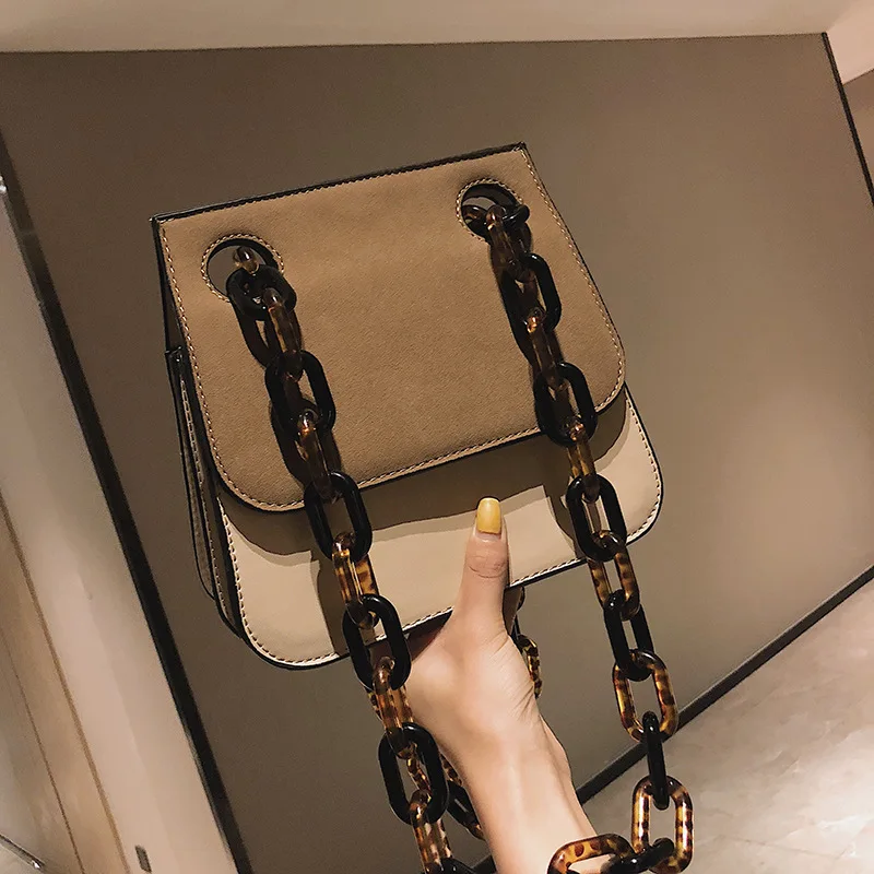 

2018 new chain handbags tide leather fashion woman shoulder bag cross body messenger bag Brand original design bags for women