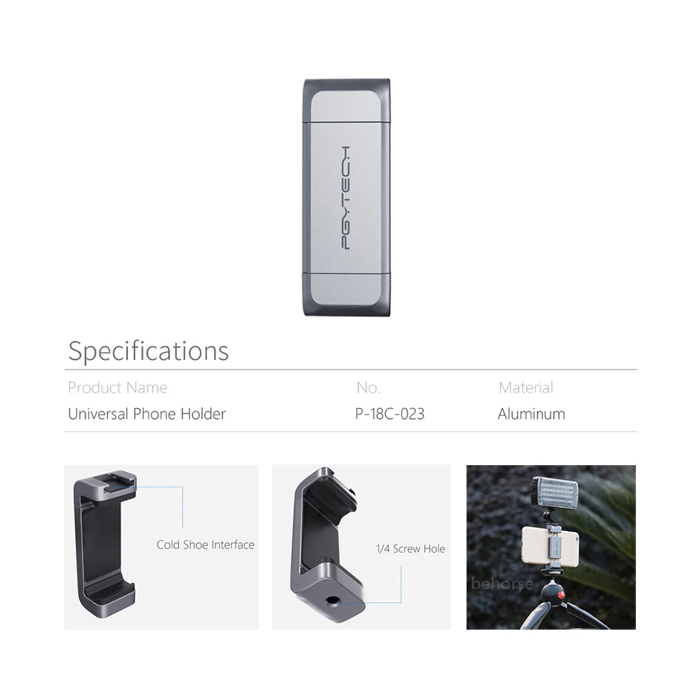 5 вариантов PGYTECH DJI POCKET 2 держатель для телефона адаптер крепление штатива селфи