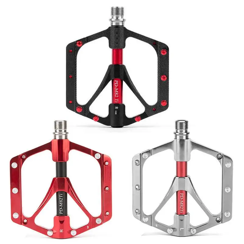

Titanium Alloy Bearing Bicycle Pedals Lightweight Treading Mountain Bike Riding Supplies Made Of Titanium Alloy Core
