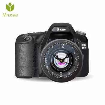 

3D Wall Clock Decals Camera FunCam Wall Sticker Home Wall Decor Gift Home Decoration Living Room wall Clocks New