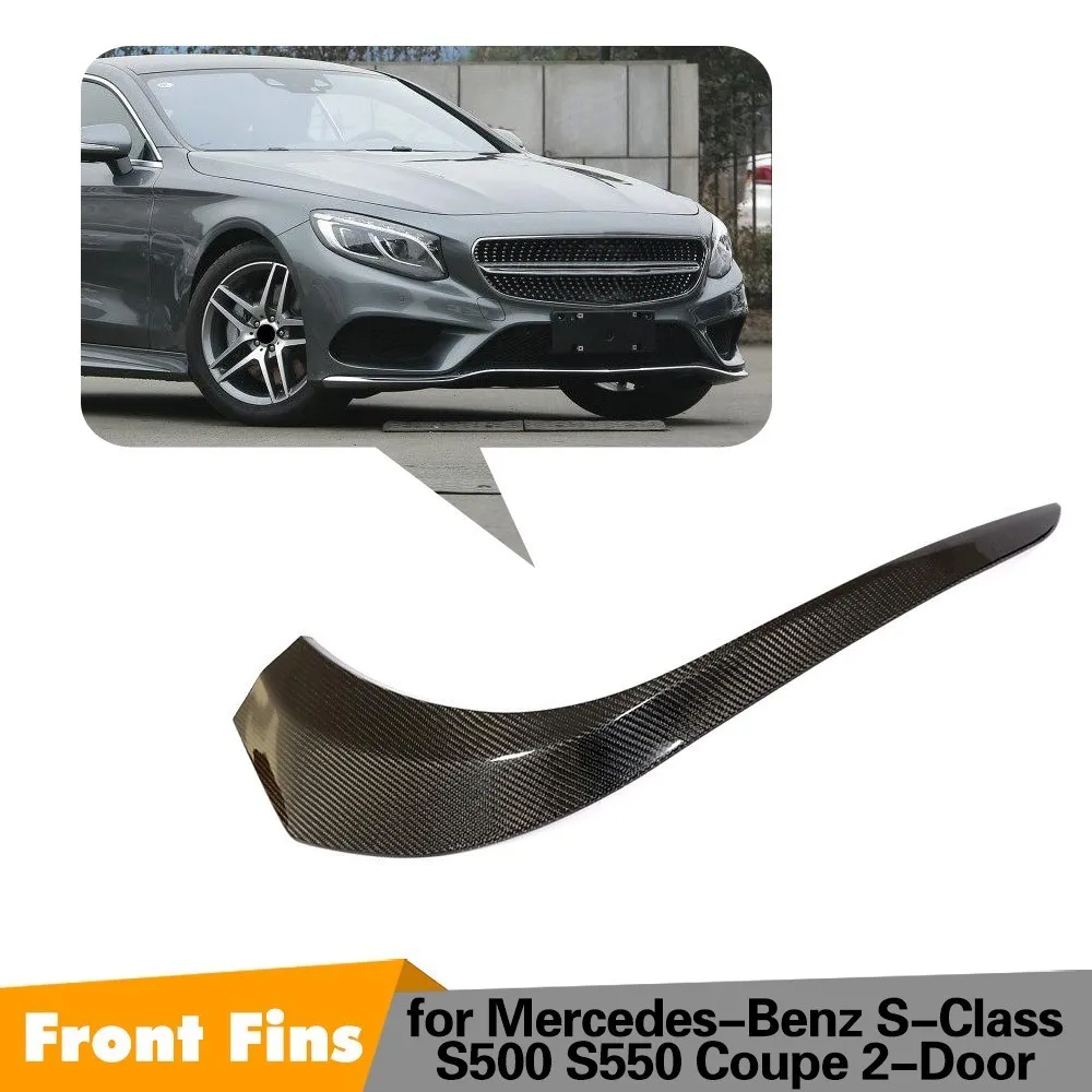 For Mercedes Benz S500 S550 Coupe 2 Door 2017 Carbon Fiber For Mercedes Benz S500 S550 Coupe 2 Door 2017 Carbon Fiber Front Per Fins