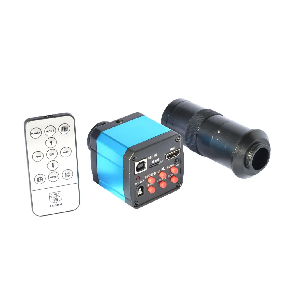 14MP USB HD промышленный видео микроскоп камера цифровой зум 720 p 60 Гц видео выход+ 100X C-mount объектив