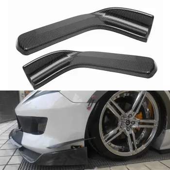 

A Pair Carbon Fiber Style Universal Winglet Type Car Front Bumper Lip Diffuser Deflector Spoiler Splitter Canard Lip Body Kit