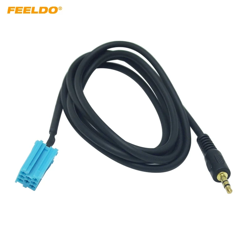 

FEELDO Car Stereo Female 3.5mm Audio Aux Input Cable Adaptet For VW Golf Passat B5 Bora Polo Blaupunkt #MX5742