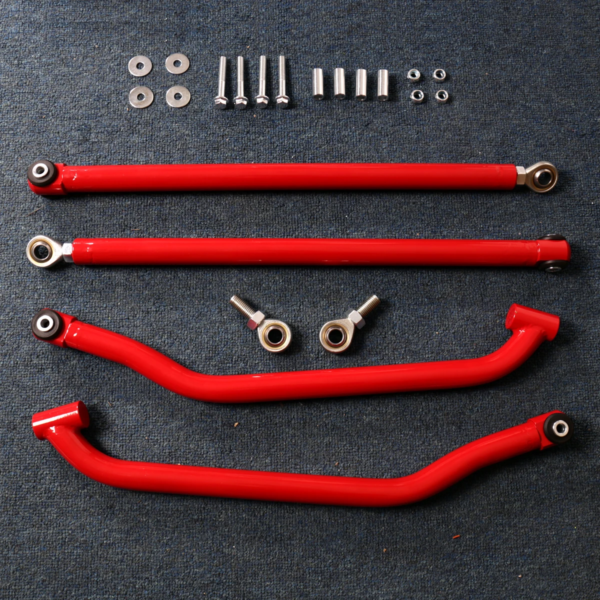 

Upper&Lower Strong Chromoly Red High Max Clearance Radius Bar Kits For Polaris 2014 2015 2016 2017 RZR XP 1000