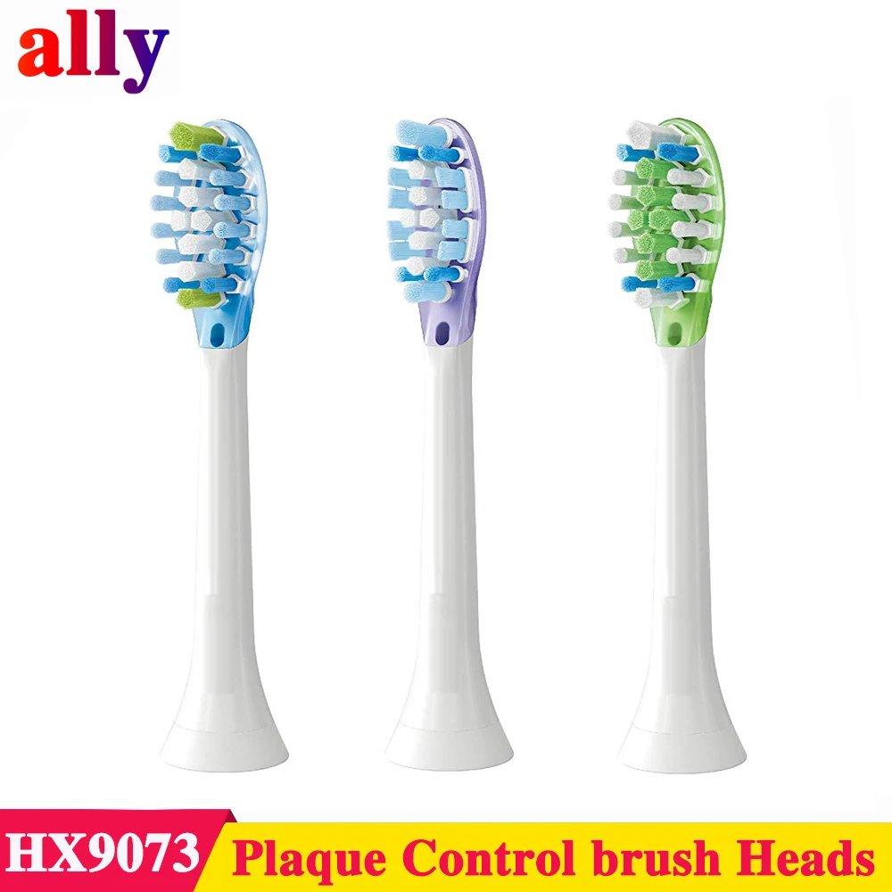 

3pcs ally For Philips Sonicare C3 Premium Plaque Control Sensitive Replacement Toothbrush Heads for Sensitive Teeth HX9073/65