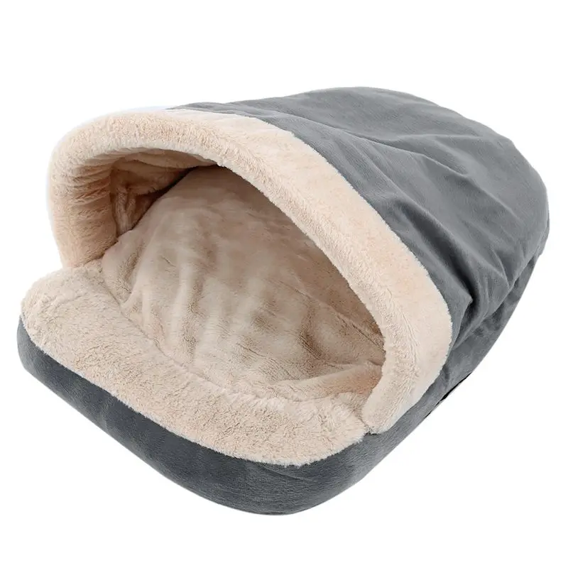 

New Pet Soft Dog Cat Bed House Winter Warming Nest Mat For Small Dogs Sleeping Bag Chihuahua Teddy Kennels