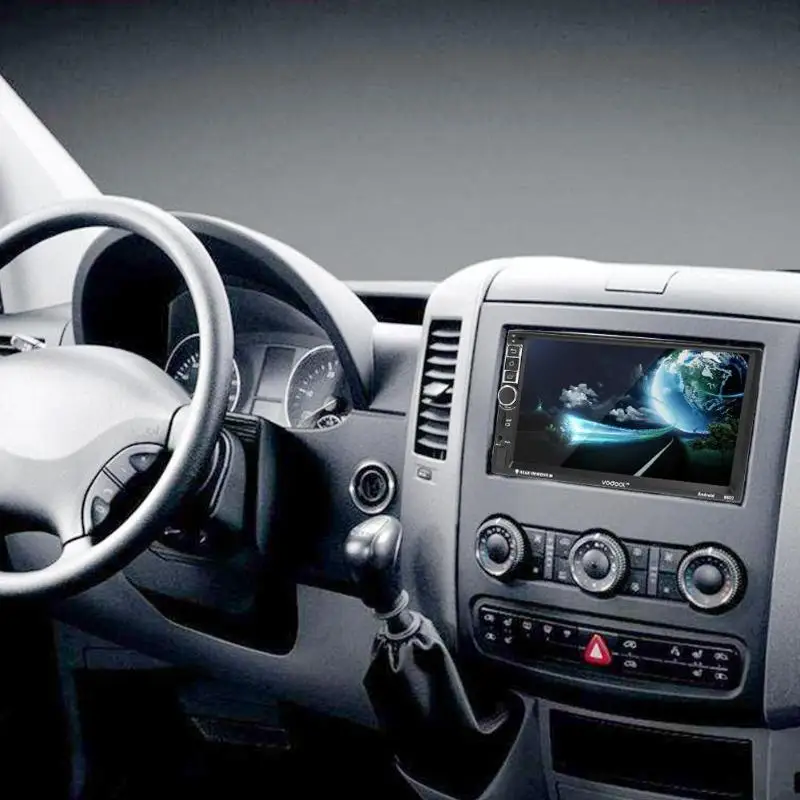 VODOOL 7 дюймов TFT сенсорный экран 2 Din четырехъядерный Android 1 Bluetooth Автомобильный GPS